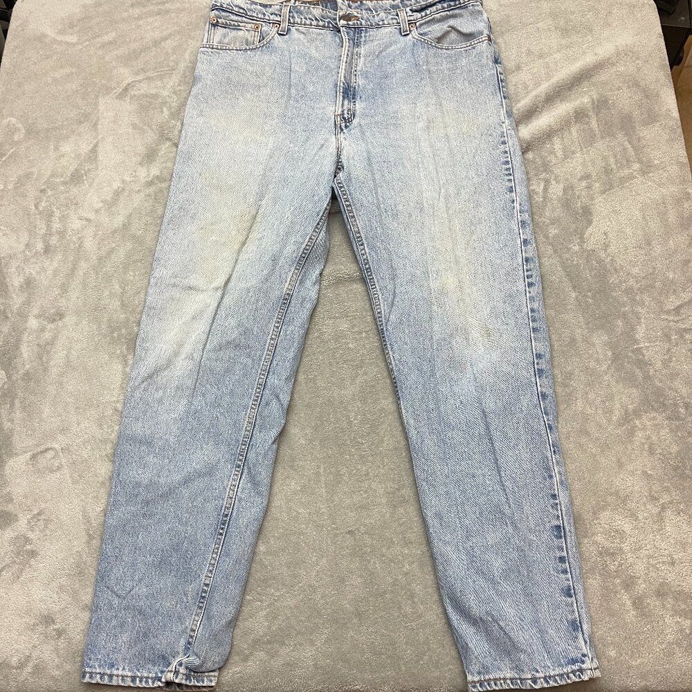 Vintage Levis 550 Jeans Mens 42x34 Relaxed Fit Tapered Leg Cotton Denim USA